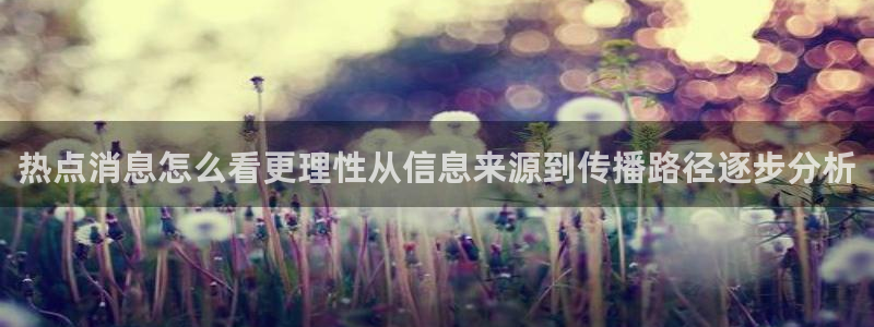 91吃瓜导航入口:热点消息怎么看更理性从信息来源到传播路径逐步分析